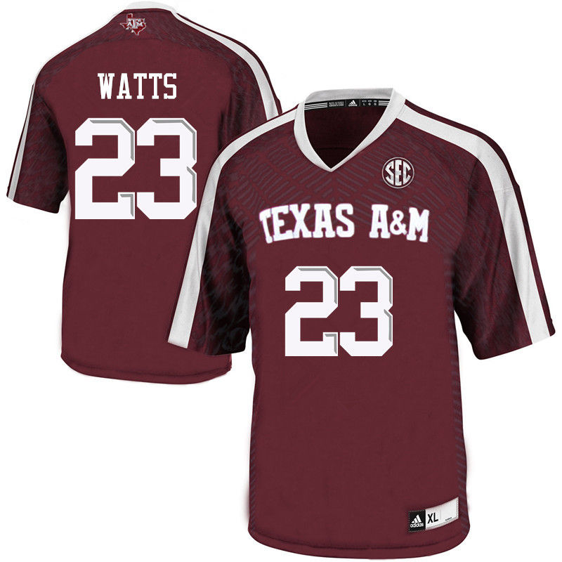 Men #23 Armani Watts Texas A&M Aggies College Football Jerseys-Maroon - Click Image to Close